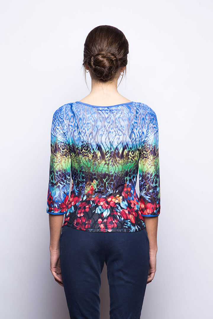 Фото товара 8283, гипюровая блузка с цветами